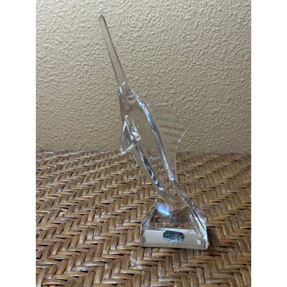 Vintage J.G. Durand – Crystal d’Arques Swordfish Paperweight Figurine - Picture 3 of 7